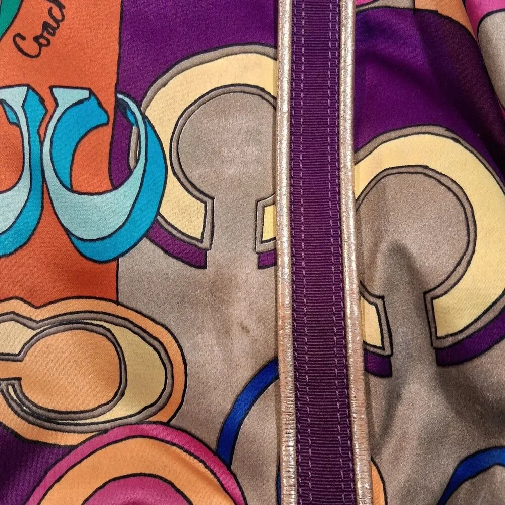 Coach 14365 Poppy Pop C Signature Purse Vintage Spotlight Colorful Glam RARE - Picture 11 of 16